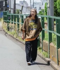 ニコアンド Misayo ラクテロサロペット [be with M] サイズL niko andニコアンド be with M ラクテロサロペット L size be