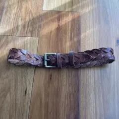 【ヴィンテージ　ラルフローレン】　レディース　イギリス製　レザーベルト