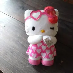 2003年　ハローキティ 　ぬいぐるみ 　ハート形サングラス　非売品