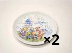 【新品】 ディズニー 20周年 カラフルハピネス ダッフィー 食器 2枚セット