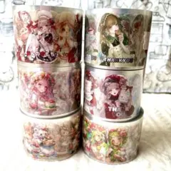 は*ん様 nene ロールシール 6本【中古】②