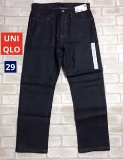 UNIQLO セルビッチ カイハラデニム 綿100% 赤耳 レギュラーストレート