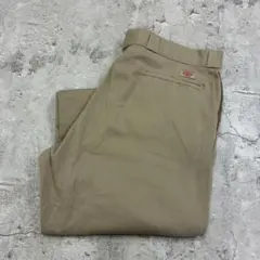 Dickies　874　ワークパンツ　W39 L31　ベージュ　古着　ワイドのサムネイル