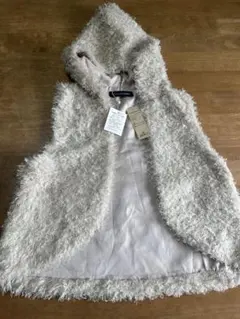 新品　ボアフード付きベスト トランスコンチネンツ　ファーベスト サイズＦ