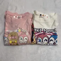 アンパンマン Tシャツ カットソー　2枚セット