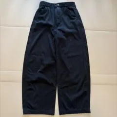 ユニクロU ワイドフィットカーブツイルジャージーパンツ M