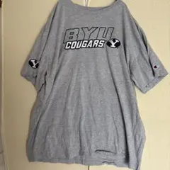 BYU Cougars クーガーズ　グレーTシャツ【 XLサイズ】