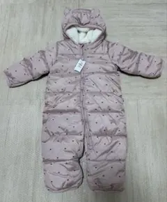 【新品】【タグ付き】GAPベビー ジャンプスーツ　ハート　フリース　ピンク