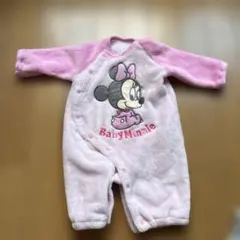ミニーマウスロンパース ピンク50-60