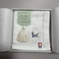 To For 刺繍タオルハンカチ ホワイトのサムネイル