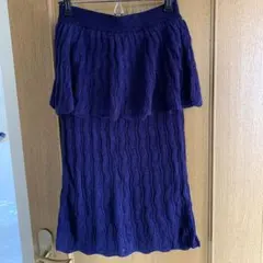 ROPÉ PICNIC ネイビー タイトスカート ひざ丈