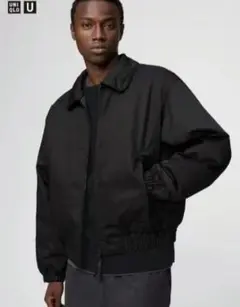 ユニクロユー パフテックショートブルゾン　UNIQLO U　ブラック M