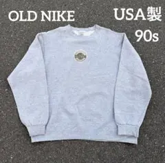 90s✨ NIKE ナイキ スウェット USA製　白タグ　刺繍 短丈　Y2K