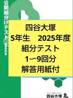 2026年最新】四谷大塚 組分けテストの人気アイテム - メルカリ