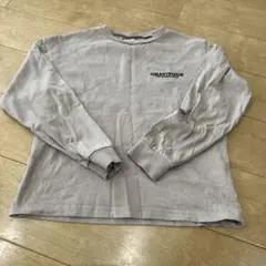 GRATITUDE コットン長袖カットソー グレー