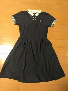 pom ponette ポロワンピース ネイビー 半袖　150