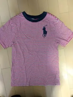 POLO RALPH LAUREN 赤白ストライプ Tシャツ150cm