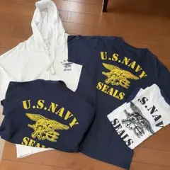 3)S.W.U 沖縄アメリカヴィレッジ購入　パーカーとTシャツの4点セットのサムネイル