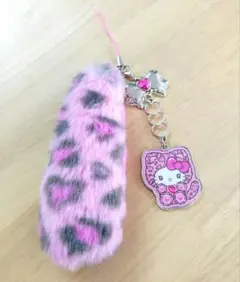 キティ ギャルネコ ストラップ ピンク