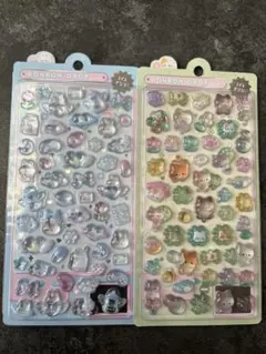 【正規品】ボンボンドロップシールオリジナルねこねこ クローバー みずいろボンボン