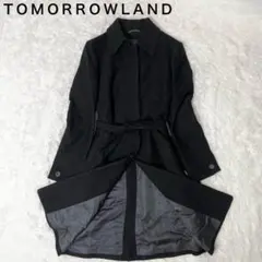 トゥモローランドコレクション ロングコート マキシ丈 38 M ブラック 黒
