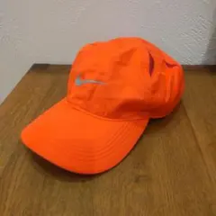【美品】ナイキNike オレンジ　ランニングキャップ DRI-FIT