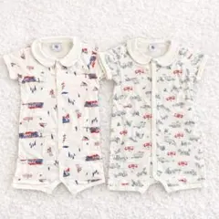 【2点セット】PETIT BATEAU ロンパース （6m・12m）