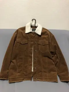 ZARA コーデュロイジャケット ボア襟付き