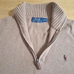 Polo Ralph Lauren ベージュ ジップアップセーター M