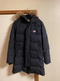 ダントン ビームス別注 ダウンジャケット フード付き ネイビー サイズ36