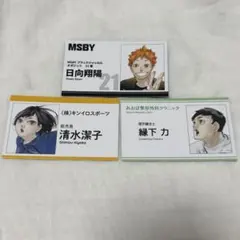 ハイキュー ファンパーク 名刺カードコレクション 日向翔陽 縁下力 清水潔子