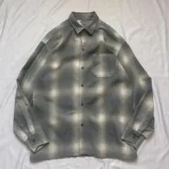 Made in USA Caltop オンブレチェックシャツ M-L相当
