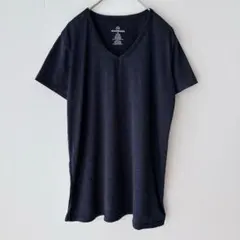 상태좋음 リアルエッセンシャルズ Ｔシャツ Ｖネック 半袖 M 黒 運動 スポーツ