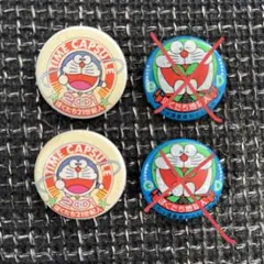 ドラえもん　缶バッチ　ぼくたち21世紀人　２個セット