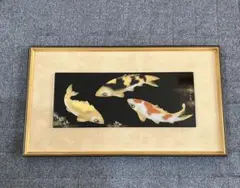 鯉の水彩画 シルバーフレーム付き - メルカリ