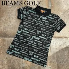 BEAMS GOLF 総柄　半袖　ポロシャツ　ゴルフ　レディース　サイズＳ