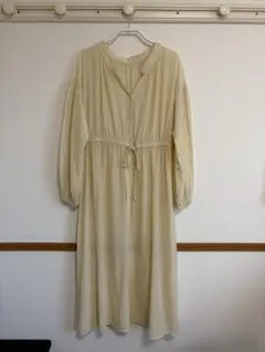 ローリーズファーム　ワンピース　アイボリー　レイヤード　春　秋　ナチュラル　上品