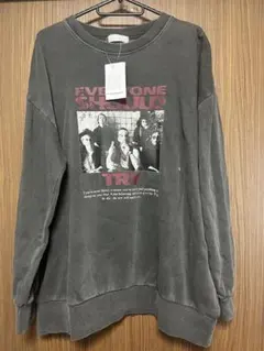 しまむら　ヴィンテージ加工　薄手トレーナー