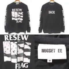 【美品】ナゲッツ NuGgETee ロンT BLACK FLAGのパロディ☺︎