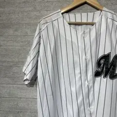 【美品】千葉ロッテマリーンズ　ユニフォーム　ストライプ　2017