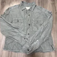 アメリカンイーグル シャツ カーキ 緑 レディース