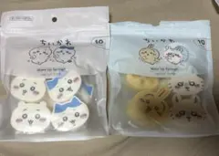 ダイカットパフ　ちいかわ＆ハチワレ モモンガ＆うさぎ8個のサムネイル