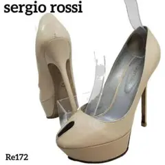 ⭐️新品未使用⭐️　セルジオロッシ　オープントゥ　パンプス　ピンヒール　パテント 2025年最新】Sergio Rossi つま先：オープントゥ レディース
