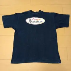 マナスタッシュ ヘンプ Tシャツ XL 紺 廃盤モデル