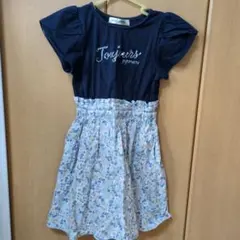 【120〜130cm/3S】ポンポネットジュニア ドッキングワンピース