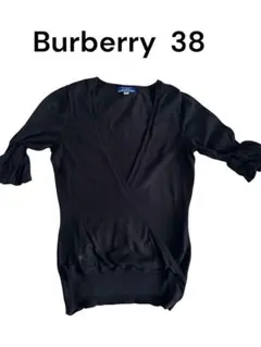 Burberry 黒 ラップカーディガン 38のサムネイル
