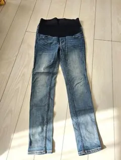エンジェリーベ　マタニティ デニムパンツ リブウエスト