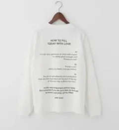 ニコアンド【niko and...】コラボ　ロンT　白