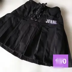 最終値下げ150 JENNI 黒 プリーツスカート 黒　インパン付き
