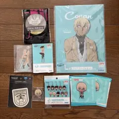 名探偵コナン　セガラッキーくじ&ステッカー　安室透　7点セット